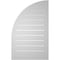 Ekena Millwork Quarter Round Top Right Surface Mount PVC Gable Vent w/ 2"W x 1-1/2"P Brickmould Frame, 20"W x 32"H GVPQR20X3202SF - alternate 2